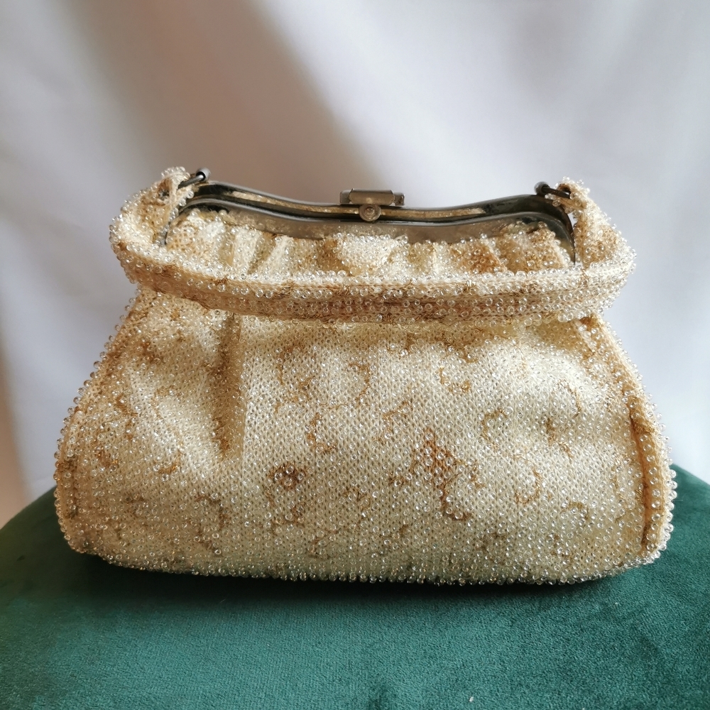 Vintage 1940s Beaded Handbag